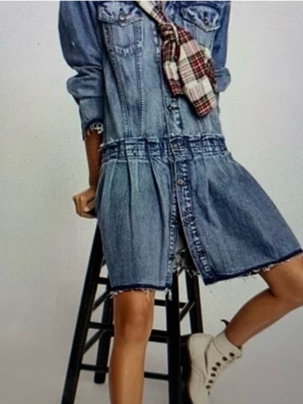 Levi's women's denim dress/jacket Medium - Picture 13 of 13